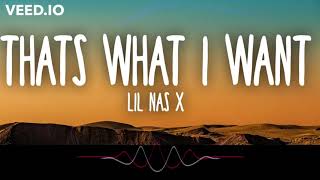 Lil Nas X   THATS WHAT I WANT Clean Bass Boost