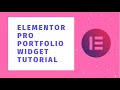 Elementor Pro Portfolio Widget Tutorial
