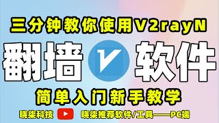 翻墙客户端v2rayN三分钟入门教程，windows最简单的使用手册，支持所有主流协议SS/VMESS/Trojan等协议，科学上网好伴侣！