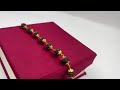 1 GRAM GOLD RUDRAKSHA BRACELET FOR MEN DESIGN A-366