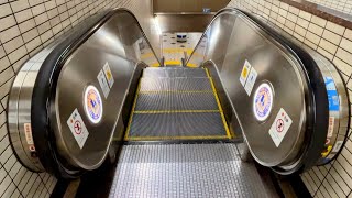 【レトロ】【三菱】東京メトロ有楽町線 辰巳駅のエスカレーター MITSUBISHI Escalator,Tatsumi Sta.