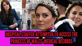 HOSPITAL STAFFER ATTEMPTED TO ACCESS THE PRINCESS OF WALES’ MEDICAL RECORDS  REPORT