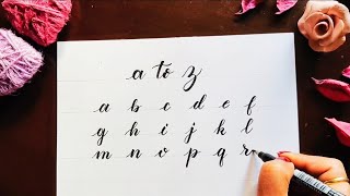 Calligraphy Alphabets | Calligraphy for beginners | Lowercase Alphabets #alphabets #calligraphy