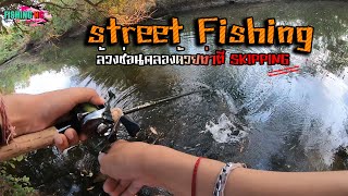 ล้วงช่อนคลอง ฝึกตีเหยื่อ Skipping #ธรรมชาติบำบัด #streetfishing