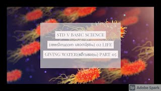 STD V BASIC SCIENCE(അടിസ്ഥാന ശാസ്ത്രം) 02 LIFE GIVING WATER(ജീവജലം) PART 05