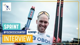 Paal Golberg | "My tactic worked well" | Men's Sprint | Falun | FIS Cross Country