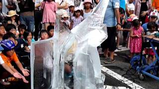 長泉わくわく祭り2011　②　氷の彫刻