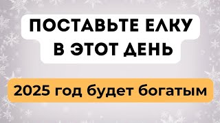 Поставьте в эту дату ёлку - 2025 ГОД будет богатым.