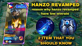 NEW HANZO REVAMPED BUILD THAT YOU MIGHT MISSED!!😱  (hanzo unkillable build)