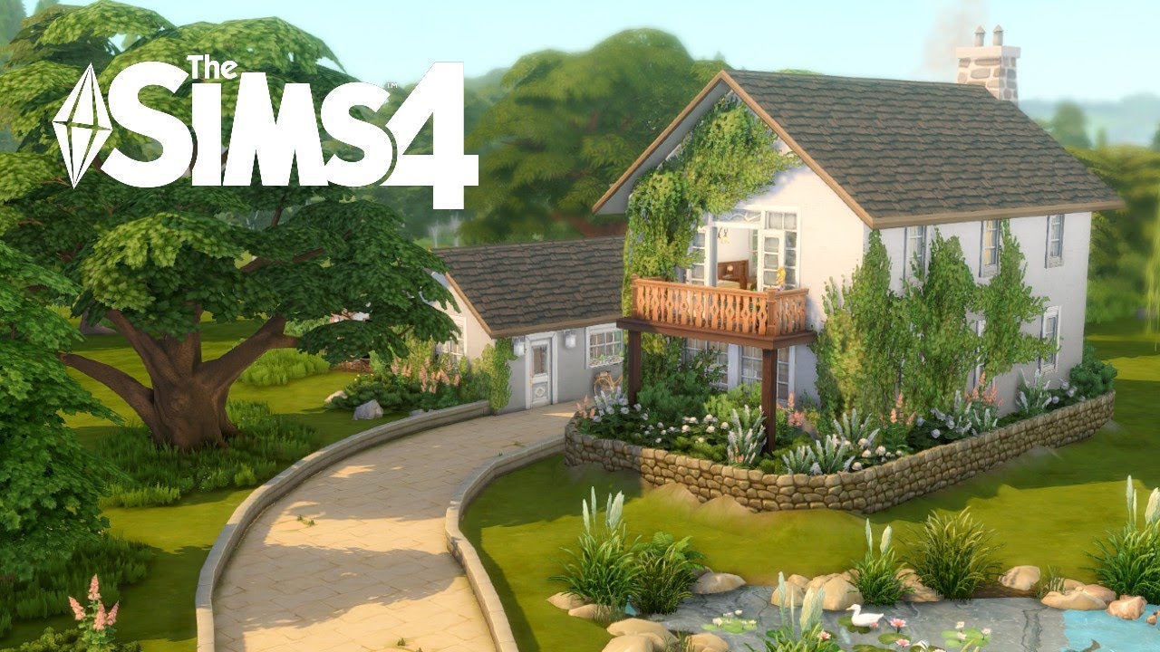 Winding Country Cottage | No CC | Sims 4 Speedbuild - YouTube