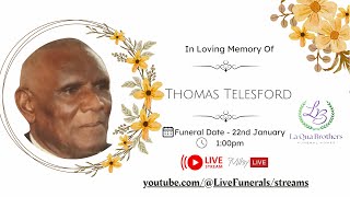 Funeral Service Of Thomas Telesford also known as “Papa Gad \u0026 Mr. Gad” of Corinth, St. David