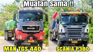 TRUK MAN AFT TRANS & SCANIA P 380 MTU Mendaki Gunung Karaha, Project Geothremal