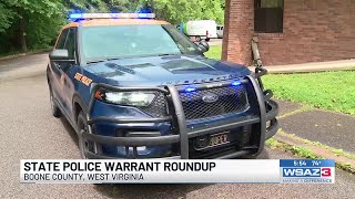 State Police warrant roundup in Boone County