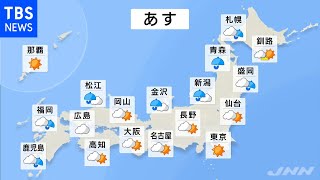 【11月10日 夕方 気象情報】明日の天気