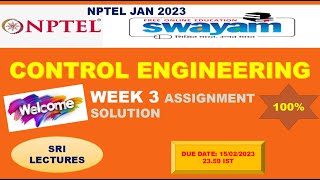 🔥💥WEEK 3💥🔥100%💥 CONTROL ENGINEERING ASSIGNMENT SOLUTION 💥