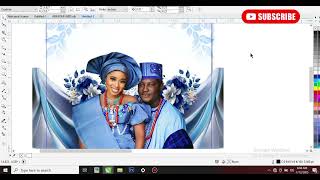 How I made Oyinkansola \u0026 Abayomi Wedding flyer