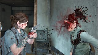 The Last of Us 2 Remastered PS5 Brutal Stealth & Aggressive Kills - The Hospital GROUNDED NO DAMAGE