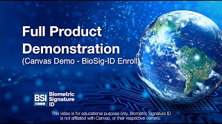 Canvas Demo - BioSig-ID Enroll