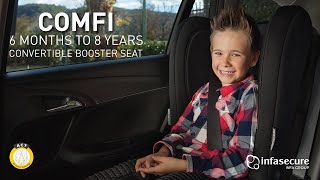 InfaSecure | Comfi Convertible Booster Seat (6 Months to 8 Years) | Features \u0026 Benefits