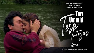 Teri Isi Ada Pe Sanam - Lyrical Video | Rishi Kapoor, Divya Bharti | Ishtar Music