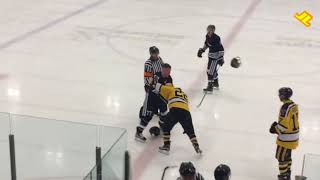 Dundee Tigers ice hockey punch up.