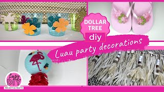 DOLLAR TREE diy Luau Party Decor // *cute*