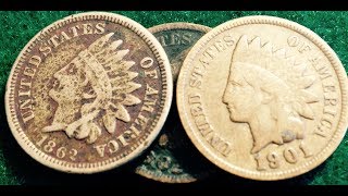 High \u0026 Low Valued Indian Head Pennies (1859-1909)