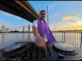 sunset echoes under the bridge