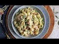 Creamy Pasta with Prosciutto and Peas