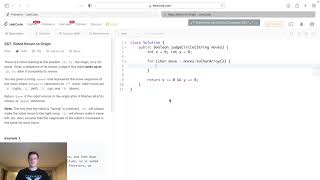 Leetcode Solution - 657 Robot Return to Origin