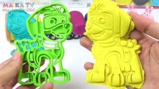 Learn Colors For Children With Paw Patrol Peppa Pig Toys Monster Truck Play Doh For Kids