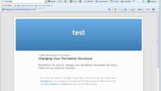 WordPress SEO Tip Changing Your Permalink Structure