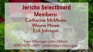 Jericho Selectboard 7-20-2023