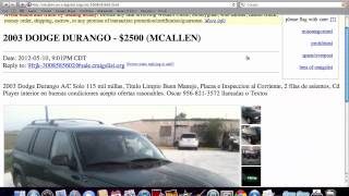 Craigslist McAllen Texas - Used Ford and Chevy Trucks Under $3000 Available in 2012