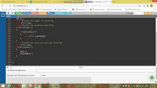 BFS code using adjacency matrix