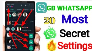 GB Whatsapp Hidden 20 Important Settings & Futures 2022 | Gb most importants Setting | TechnicalRizu