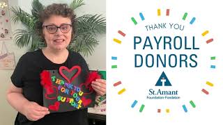 St.Amant Foundation Thanks Payroll Donors