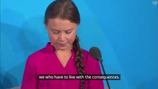 16歲瑞典少女 Greta Thunberg 含淚對世界領袖怒吼 (中文字幕）｜ Greta Thunberg Speech with Chinese Sub