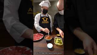 آموزش پیتزای سیر و استیک | steak and garlic pizza