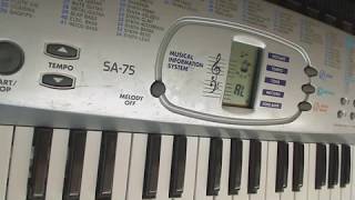 CASIO SA-75 (DEMO songs)