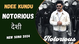 NOTORIOUS देशी || NDEE KUNDU NEW SONG || Ndee Kundu New Song 2024 ||