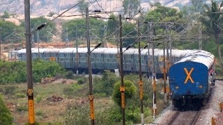 BRINDAVAN SUPER FAST EXPRESS ( 12639 CHENNAI  BANGALORE ) AGGRESSIVE SPEED !