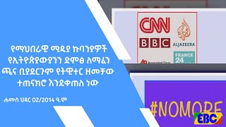 የማህበራዊ ሚዲያ ኩባንያዎች የኢትዮጵያውያንን ድምፅ ለማፈን ጫና ቢያደርጉም የትዊተር ዘመቻው ተጠናክሮ እንደቀጠለ ነው