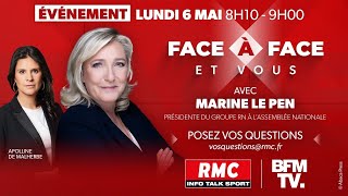 🔴 DIRECT - L'intégrale de l'interview de Marine Le Pen, présidente du groupe RN