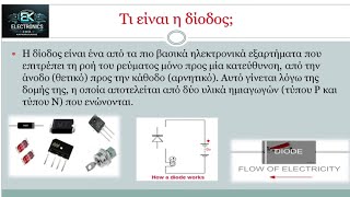 Αρχές επισκευής ηλεκτρονικών (PART3)    Δίοδος -  Εισαγωγή στο ΑC  ρεύμα