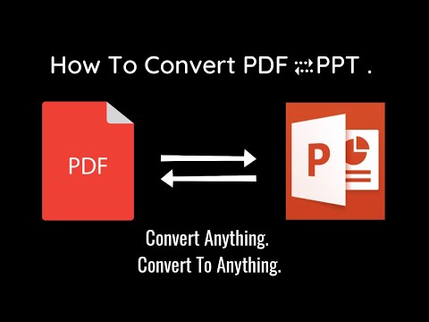 Cómo convertir PDF a PPT y PPT a PDF Convertir todo Convertir a cualquier cosa. #PEQUEÑOPDF #aplicaciones