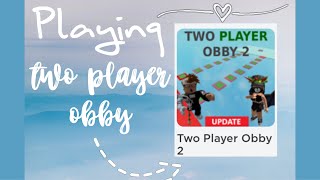 Playing 2 Player Obby