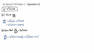 Question 11b - HL Nov16 P1