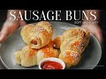 Sausage Buns Recipe | Bakery Style Sausage Bread Rolls