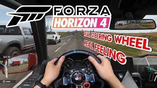 Forza Horizon 4 G29 manual transmission one day on street.